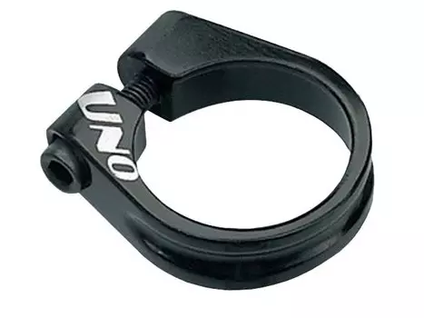 Зажим подседельный велосипедный UNO, алюминий, под шестигранник, 31,8мм, черный, SC-201