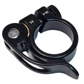 Зажим подседельный ZOOM AT-101 SQR-116, 28.6 мм, с эксцентриком, чёрный, AT-101+SQR-116