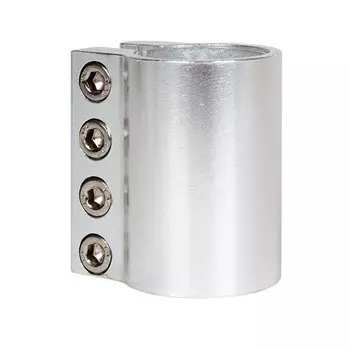 Зажим STG, 33 мм, для рулей самокатов, с болтами, серебристый, Х105193