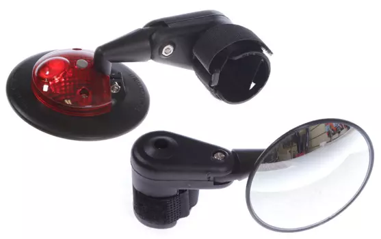 Зеркало велосипедное, панорамное, D75 мм, 3 степени регулировки, крепление на руль/грипсу, DX-2002VF