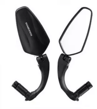 Зеркало велосипедное RockBros, акриловое, заднего вида, 611 см, длина ручки 9 см, черный, FK-212