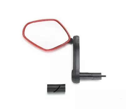 Зеркало велосипедное SunnyWheel BM-113AL, левое, 81х63 мм, мультипозиционное, черный, BM-113AL