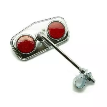 Зеркало велосипедное TBS CL-104, хром, с катафотом на обратной стороне, CL-104