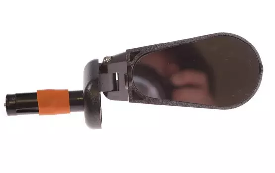 Зеркало велосипедное TRIX, DX-2280S, заднего вида, 90х50мм, складное, крепление в руль, пластик, черное, DX-2280S