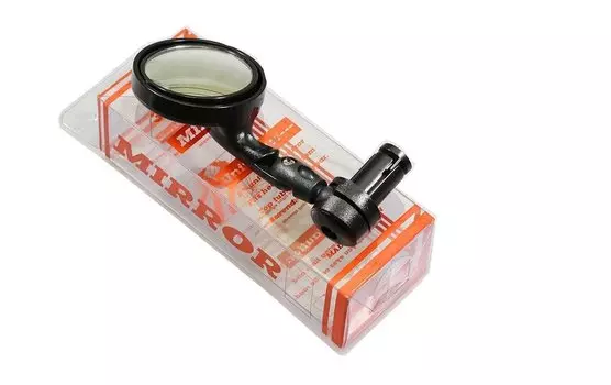 Зеркало велосипедное Trix DX-3200B, заднего вида, панорамное, 45 мм, пластик, черное, DX-3200B