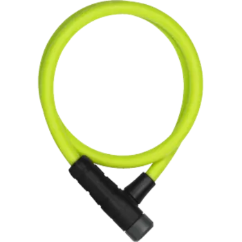 Замок велосипедный ABUS Primo 5412K/85 см, трос, 12 мм, на ключ, класс защиты 3/15, 320 гр, лаймовый, 05-0016517