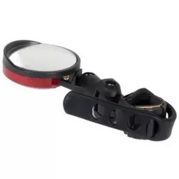 Зеркало заднего вида TRIX DX-2000UF, 51мм, крепление на грипсу, выпуклое, складное, черный, DX-2000UF