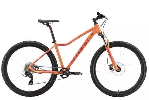 Женский горный велосипед Stark Viva 27.2 HD светло-оранжевый/красный, 2023, HQ-0009994 (Рама: 14.5")