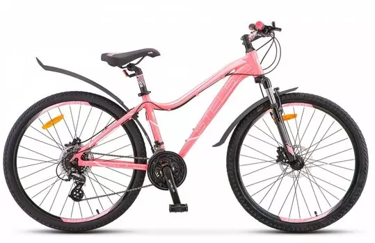 Женский велосипед Stels Miss 6100 D V010 26" 2019, LU091519 (Рама: 19" (Рост: 172-180 см), Цвет: Синий/Серый)