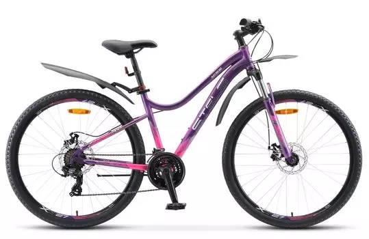 Женский велосипед Stels Miss 7100 MD 27.5" V020 2020 (Рама: 18" (Рост: 167-178 см), Цвет: Пурпурный)