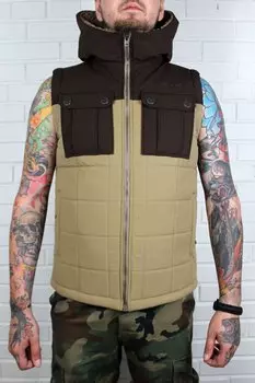 Жилетка мужская Didriksons ABBE MEN'S VEST, 443 бежевый шторм, 503488