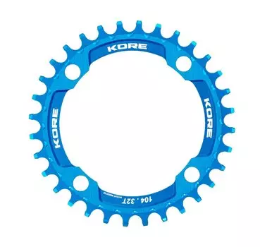 Звезда Kore Narrow Wide Front Chain Ring, 30T, синий, KCRFNW0130LAT
