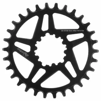Звезда Neutrino Sram DM смещение 3мм круг 30t черный, NCSRAM3R30BK