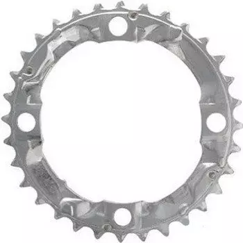 Звезда передняя для велосипеда Shimano Alivio для FC-M411, 38T, серебристого цвета Y1GL98100