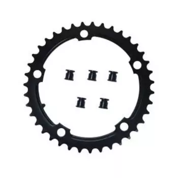 Звезда передняя PROWHEEL, 39T, BCD130, на пятилапку, сталь, чёрный, ZTB21213