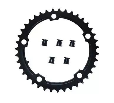 Звезда передняя PROWHEEL, 39T, BCD130, на пятилапку, сталь, чёрный, ZTB21213