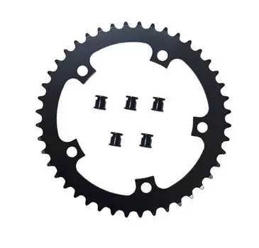 Звезда передняя PROWHEEL, 44T, BCD130, на пятилапку, сталь, чёрный, ZTB21214