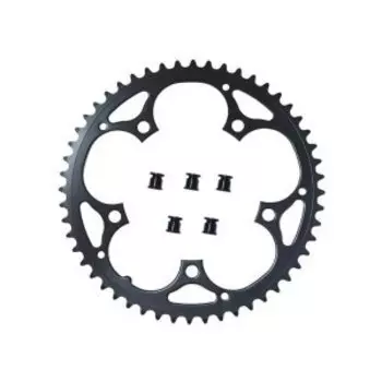 Звезда передняя PROWHEEL, 52T, BCD130, на пятилапку, сталь, чёрный, ZTB21215