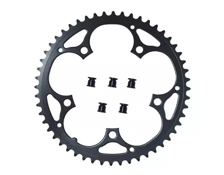 Звезда передняя PROWHEEL, 52T, BCD130, на пятилапку, сталь, чёрный, ZTB21215