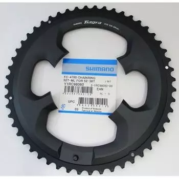 Звезда передняя SHIMANO, для FC-4700, 52T-ML, 52-36T, Y1RC98060