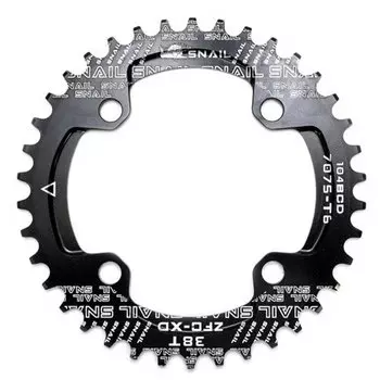 Звезда передняя Snail, 32T, 1/2"х3/32"х11/128" BCD 104, алюминий, Narrow Wide, чёрная, ARV000202