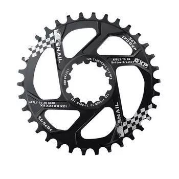 Звезда передняя Snail, 32T, GXP, алюминий, Narrow Wide, черная, ARV000210