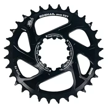 Звезда передняя Snail. 32T. GXP offset-6mm, алюминий, Narrow Wide, черная, ARV000509
