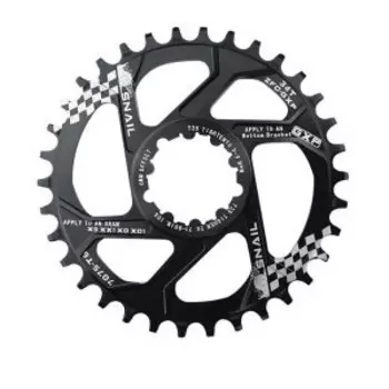 Звезда передняя Snail, 34T, GXP, алюминий, Narrow Wide, черный, ARV000211