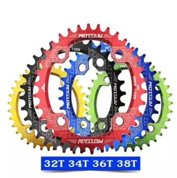 Звезда передняя ведущая MOTSUV, Narrow Wide, 104BCD, алюминий, овальная, 34T, OVMOTSTAR34T