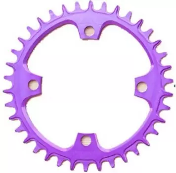 Звезда передняя велосипедная Garbaruk BCD Round, 30T IT, 104 мм, алюминий, фиолетовый, 4820030110755