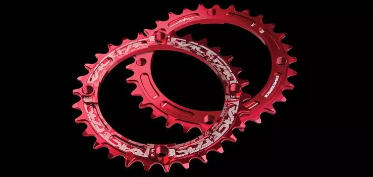 Звезда Race Face Narrow Wide, 104x30T, красный, RRSNNW104X30RED