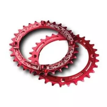 Звезда Race Face Narrow Wide, 104x34T, красный, RNW104X34RED