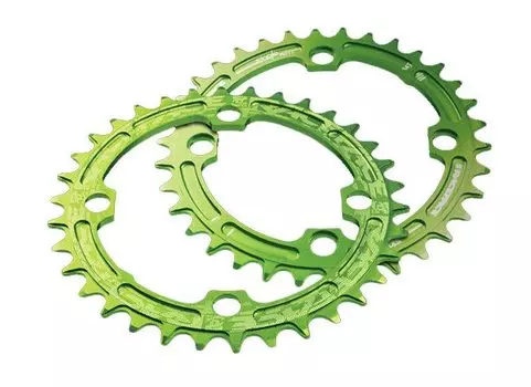 Звезда Race Face Narrow Wide, 104x36T, зеленый, RRSNNW104X36GRN)