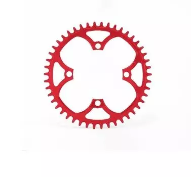 Звезда велосипедная Garbaruk 104 BCD, передняя, Round, 48T, Red, 5907441517546