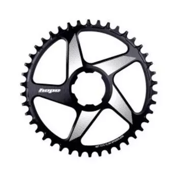 Звезда велосипедная HOPE Spiderless RX Chainring, для системы с прямым монтажом, 42Т, узкий/широкий, черный, RR42RXSPN