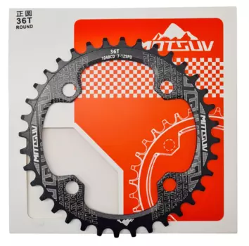 Звезда велосипедная Motsuv NARROW/WIDE, 104BCD, 36T, AL7075, черный, ZTB21027