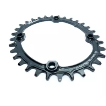 Звезда велосипедная Neutrino, 104 bcd, 10/11/12 ск, круг, 34t, синий, NC10410R34BL