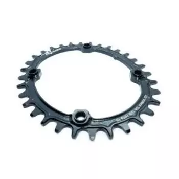 Звезда велосипедная Neutrino, 104 bcd, 10/11/12 ск, круг, 34t, серебристый, NC10410R34SR