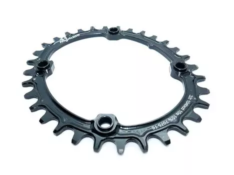 Звезда велосипедная Neutrino, 104 bcd, 10/11/12 ск, круг, 34t, серебристый, NC10410R34SR