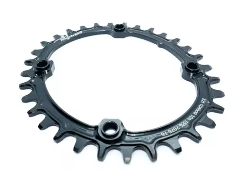 Звезда велосипедная Neutrino, 104bcd, 10/11/12ск, круг, 36t, зеленый, NC10410R36GR