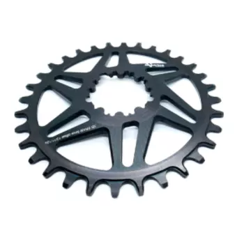 Звезда велосипедная Neutrino Sram DM, смещение 6мм, круг, 34t, черный, NCSRAM6R34BK