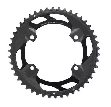 Звезда велосипедная Shimano GRX, передняя, для FC-RX600-11, 46T-NF, черный, Y0K698010