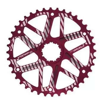 Звезда задняя E Thirteen extended range 40T Shimano, 10s, 34T Cassette, красный, FW10.ER-10SHIM.40.R