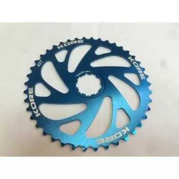 Звезда задняя Kore Rear Sprocket, 40T, 10 скоростей, синяя, Shimano совместимая, KCRR0140LAT