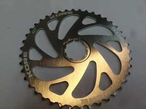 Звезда задняя Kore Rear Sprocket, 40T, 10 скоростей, серебристая, Shimano совместимая, KCRR0140SAT
