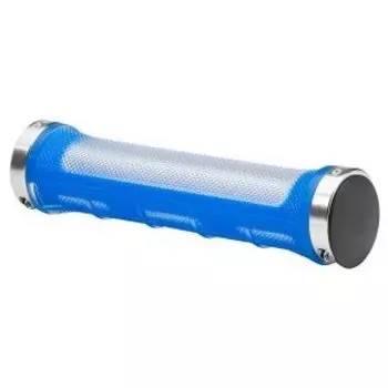 Грипсы велосипедные Velo VLG-975AD2-L2 (H), 135, С lock-on, прозрачно-синие, LU077562