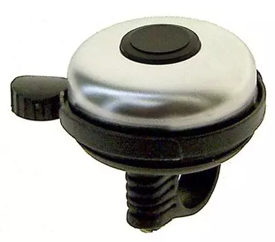 Звонок алюминий/пластик D=53мм серебристо-черный 5-420071