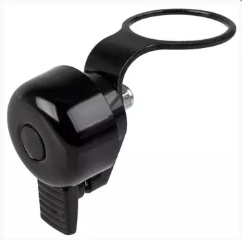 Звонок M-Wave алюм./пластик D=32мм, крепление под крышку рулевой трубы 1 1/8", черный BELL HEADSET, 5-420175