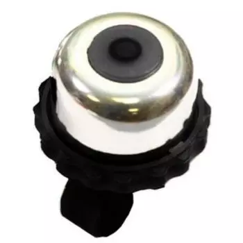 Звонок TRIX, механический "шестерёнка", 48мм, алюминий/пластик, серебристо-черный, BL-TX-5-31-SLBK