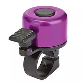 Звонок TRIX, механический, ударный, 35мм, алюминий/пластик, черно-пурпурный, BL-TX-2-06-BKPU